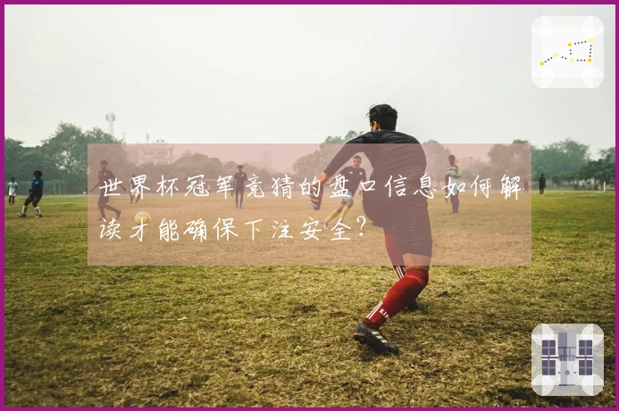 世界杯冠军竞猜的盘口信息如何解读才能确保下注安全？